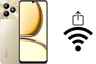 Générer un QR code avec la clé Wifi sur un Realme C53 (India)