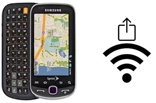 Générer un QR code avec la clé Wifi sur un Samsung Intercept