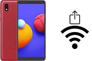 Générer un QR code avec la clé Wifi sur un Samsung Galaxy A01 Core