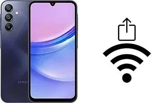 Générer un QR code avec la clé Wifi sur un Samsung Galaxy A15