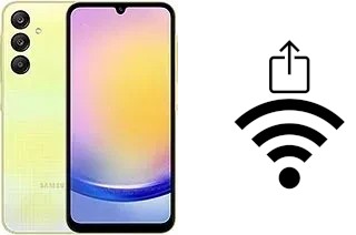 Générer un QR code avec la clé Wifi sur un Samsung Galaxy A25