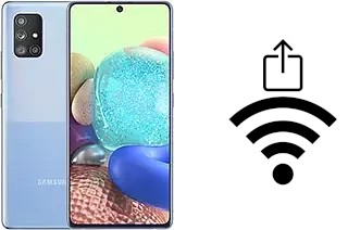Générer un QR code avec la clé Wifi sur un Samsung Galaxy A Quantum