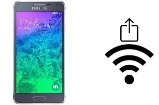 Générer un QR code avec la clé Wifi sur un Samsung Galaxy Alpha (S801)
