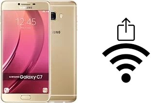 Générer un QR code avec la clé Wifi sur un Samsung Galaxy C7