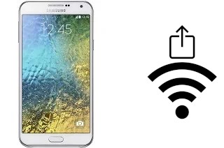 Générer un QR code avec la clé Wifi sur un Samsung Galaxy E7