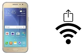 Générer un QR code avec la clé Wifi sur un Samsung Galaxy J2 DTV