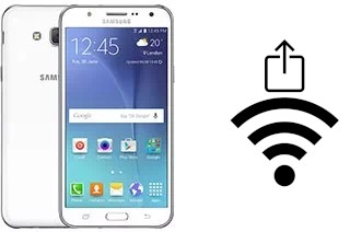 Générer un QR code avec la clé Wifi sur un Samsung Galaxy J5