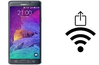 Générer un QR code avec la clé Wifi sur un Samsung Galaxy Note 4 Duos