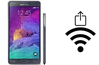 Générer un QR code avec la clé Wifi sur un Samsung Galaxy Note 4