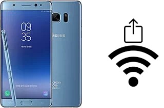 Générer un QR code avec la clé Wifi sur un Samsung Galaxy Note FE