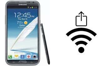 Générer un QR code avec la clé Wifi sur un Samsung Galaxy Note II CDMA