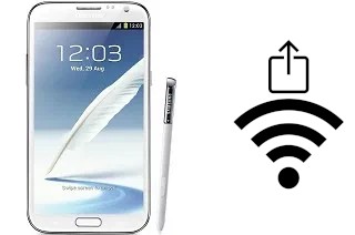 Générer un QR code avec la clé Wifi sur un Samsung Galaxy Note II N7100