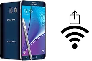 Générer un QR code avec la clé Wifi sur un Samsung Galaxy Note5 Duos
