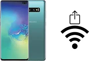 Générer un QR code avec la clé Wifi sur un Samsung Galaxy S10+ Exynos