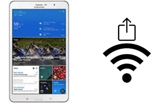 Générer un QR code avec la clé Wifi sur un Samsung Galaxy Tab Pro 8.4