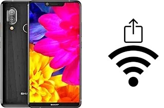 Générer un QR code avec la clé Wifi sur un Sharp Aquos D10