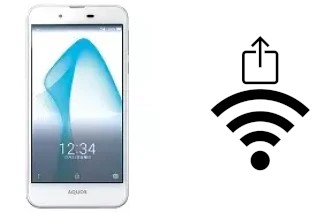 Générer un QR code avec la clé Wifi sur un Sharp Aquos L