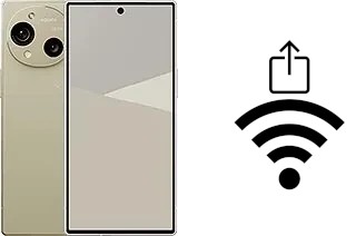 Générer un QR code avec la clé Wifi sur un Sharp Aquos R10