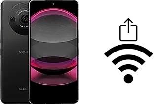Générer un QR code avec la clé Wifi sur un Sharp Aquos R8s pro