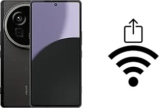 Générer un QR code avec la clé Wifi sur un Sharp Aquos R9 pro