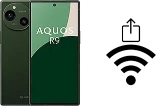 Générer un QR code avec la clé Wifi sur un Sharp Aquos R9