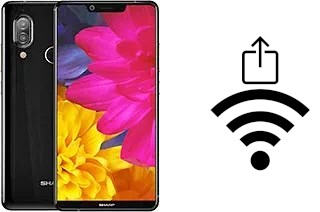 Générer un QR code avec la clé Wifi sur un Sharp Aquos S3 High