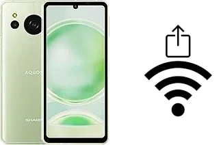 Générer un QR code avec la clé Wifi sur un Sharp Aquos sense8