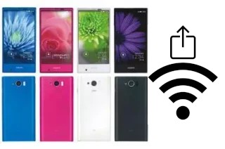 Générer un QR code avec la clé Wifi sur un Sharp Aquos Serie mini SHV31