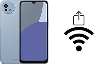 Générer un QR code avec la clé Wifi sur un Sharp Aquos wish4