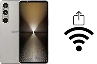 Générer un QR code avec la clé Wifi sur un Sony Xperia 1 VI