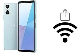 Générer un QR code avec la clé Wifi sur un Sony Xperia 10 VI