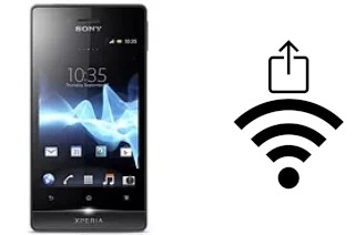 Générer un QR code avec la clé Wifi sur un Sony Xperia miro