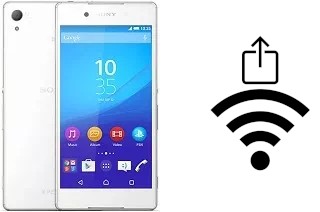 Générer un QR code avec la clé Wifi sur un Sony Xperia Z3+ dual