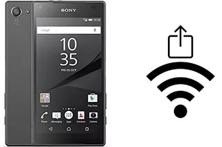 Générer un QR code avec la clé Wifi sur un Sony Xperia Z5 Compact