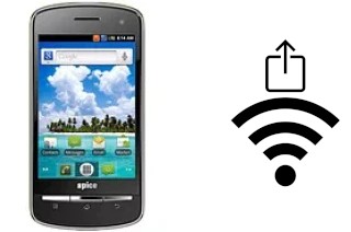 Générer un QR code avec la clé Wifi sur un Spice Mi-350