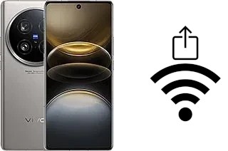 Générer un QR code avec la clé Wifi sur un vivo X100 Ultra