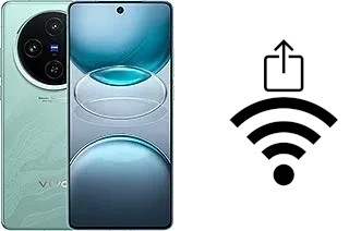 Générer un QR code avec la clé Wifi sur un vivo X100s
