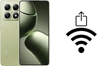 Générer un QR code avec la clé Wifi sur un Xiaomi 14T