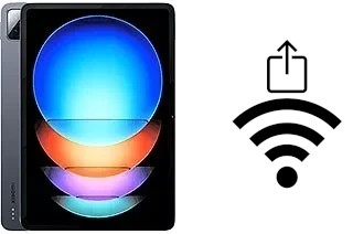 Générer un QR code avec la clé Wifi sur un Xiaomi Pad 6S Pro 12.4
