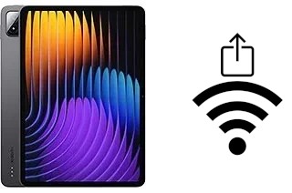 Générer un QR code avec la clé Wifi sur un Xiaomi Pad 7