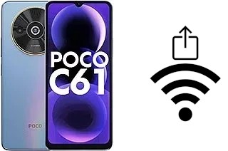 Générer un QR code avec la clé Wifi sur un Xiaomi Poco C61