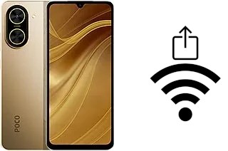 Générer un QR code avec la clé Wifi sur un Xiaomi Poco C71