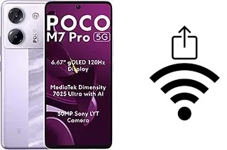 Générer un QR code avec la clé Wifi sur un Xiaomi Poco M7 pro 5G