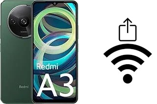 Générer un QR code avec la clé Wifi sur un Xiaomi Redmi A3 Pro