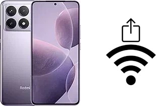 Générer un QR code avec la clé Wifi sur un Xiaomi Redmi K70