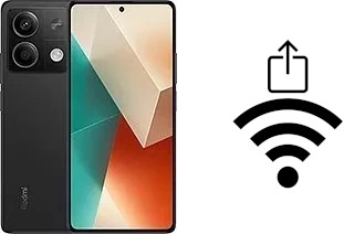 Générer un QR code avec la clé Wifi sur un Xiaomi Redmi Note 13
