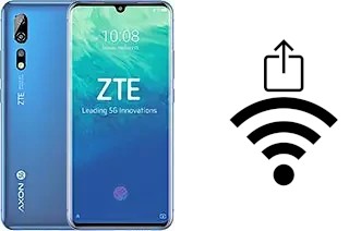 Générer un QR code avec la clé Wifi sur un ZTE Axon 10 Pro 5G