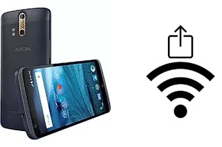 Générer un QR code avec la clé Wifi sur un ZTE Axon Pro
