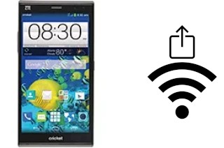Générer un QR code avec la clé Wifi sur un ZTE Grand Xmax